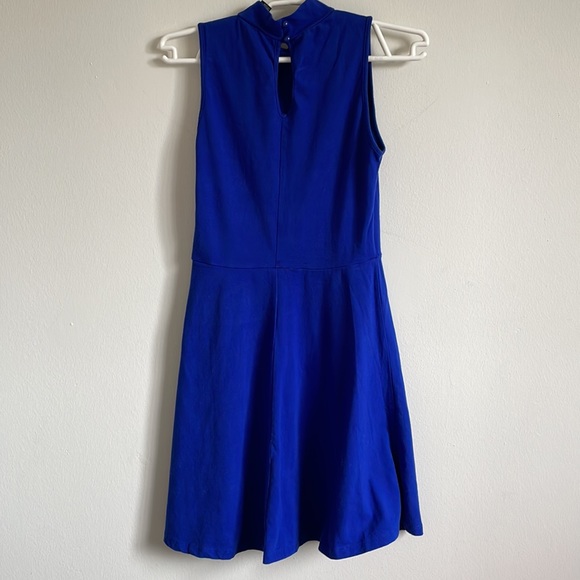 3/$15 Forever 21 Royal Blue Skate Mini Dress with Flowy Skirt, worn once, Size S - Picture 4 of 5